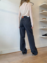 Load image into Gallery viewer, Scanlan Theodore - WideLeg Jeans Raw Hem- Washed Black - 25 - nwt RRP$320
