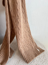 Load image into Gallery viewer, Polo Ralph Lauren - Cable Scarf &amp; Beanie Set - Tan - S/M
