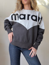 Load image into Gallery viewer, Isabel ETOILE Marant - Crew Neck Sweatshirt w Logo - Grey/Charcoal - 38
