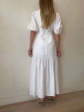Load image into Gallery viewer, Kimberley Anne  - Puff Sleeve Cotton Maxi Dress - White - 8
