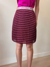 Load image into Gallery viewer, Scotch &amp; Soda - Metallic Pleated Striped Skirt - Burgundy - 12

