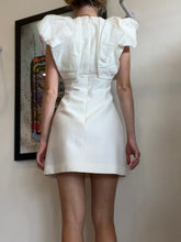 Load image into Gallery viewer, Acler - Denare Deep Plunge Mini Dress - Ivory  - RRP $450- 6
