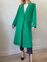 Load image into Gallery viewer, Maje - Wool Blend Single Breasted Coat - Green - 36
