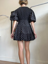 Load image into Gallery viewer, Zimmermann - SS Pleated Mini Dress - Black /White Polka - OP
