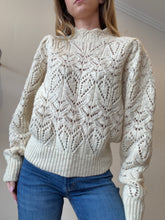 Load image into Gallery viewer, Isabel ETOILE Marant -Gali Pointelle Wool Jumper - Cream - 38
