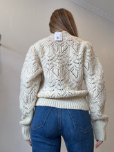 Load image into Gallery viewer, Isabel ETOILE Marant -Gali Pointelle Wool Jumper - Cream - 38
