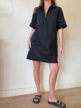 Load image into Gallery viewer, Lee Matthews - LM Drill Mini Dress - Black - 2 - RRP$599
