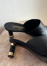 Load image into Gallery viewer, Chanel - Interlocking CC Logo Mules Shoes - Black - 41C

