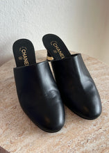 Load image into Gallery viewer, Chanel - Interlocking CC Logo Mules Shoes - Black - 41C
