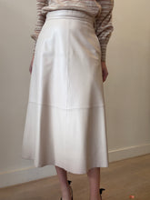 Load image into Gallery viewer, Scanlan Theodore - Leather Aline long skirt - Shell - 8
