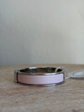 Load image into Gallery viewer, Hermes - Clic H Bracelet  - Silver/Rose Candeur - PM (xs/s) - RRP$1235 - As new
