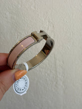 Load image into Gallery viewer, Hermes - Clic H Bracelet  - Silver/Rose Candeur - PM (xs/s) - RRP$1235 - As new
