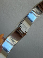 Load image into Gallery viewer, Hermes - Clic H Bracelet  - Silver/Rose Candeur - PM (xs/s) - RRP$1235 - As new
