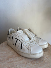 Load image into Gallery viewer, Valentino - Leather VLTN Open Sneakers - White - 38.5
