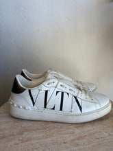 Load image into Gallery viewer, Valentino - Leather VLTN Open Sneakers - White - 38.5
