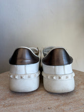 Load image into Gallery viewer, Valentino - Leather VLTN Open Sneakers - White - 38.5
