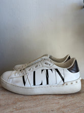 Load image into Gallery viewer, Valentino - Leather VLTN Open Sneakers - White - 38.5
