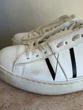 Load image into Gallery viewer, Valentino - Leather VLTN Open Sneakers - White - 38.5
