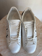 Load image into Gallery viewer, Valentino - Leather VLTN Open Sneakers - White - 38.5
