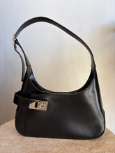 Load image into Gallery viewer, Salvatore Ferragamo - Gancini Leather Shoulder bag - Black - S
