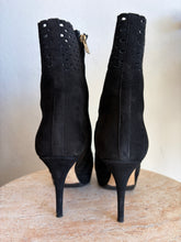 Load image into Gallery viewer, Saint Laurent - Lauren 75 Booties  - Black Suede - 37 - RRP$1500
