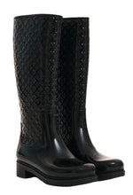 Load image into Gallery viewer, Louis Vuitton - Monogram Splash Rubber Gumboots - Black - 37
