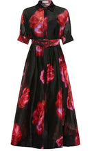 Load image into Gallery viewer, Rebecca Vallance - Rosina Midi Dress - Black - 8 - bnwt - RRP$799
