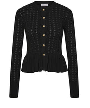 Load image into Gallery viewer, Rebecca Vallance - Foster Cardigan - Black w gold button- M - RRP$299
