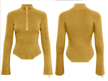 Load image into Gallery viewer, Gestuz - Yasmia Zip Jumper - Amber Green - L
