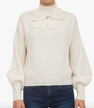 Load image into Gallery viewer, Love Moschino - Ribbed Jumper w bow - Ivory - L
