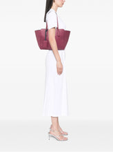 Load image into Gallery viewer, Gucci - 2000s Swing Leather Tote - Berry/Navy -M
