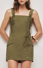 Load image into Gallery viewer, Aje - Solene Mini Dress - Khaki - 8 - RRP$399
