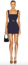 Load image into Gallery viewer, Alex Perry - Preston Portrait Mini Dress - Navy - 10 - bnwt - RRP$1390
