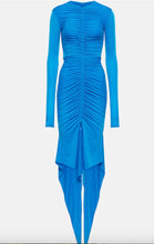 Load image into Gallery viewer, Alex Perry - LS Marston Satin Maxi Dress - Blue - 8
