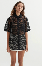 Load image into Gallery viewer, BLANCA - Astra Lace SS Shirt - Black - S/M - RRP$255

