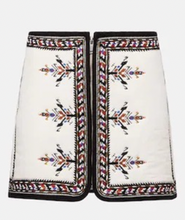 Load image into Gallery viewer, Isabel ETOILE Marant - Zeria Embroidered Mini Skirt - Off White - 38 -RRP$790
