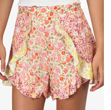 Load image into Gallery viewer, Zimmermann - Linen Ruffle Shorts - Floral - 1
