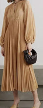 Load image into Gallery viewer, Zimmermann - Sunray Chiffon Pleated Midi Dress - Biscuit - 2 - NWT - RRP$695
