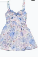 Load image into Gallery viewer, Zimmermann - Rebellion Drape Miidi Dress - Blue  Silk Bloom - 2 - NWT - RRP$1450
