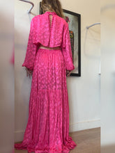 Load image into Gallery viewer, Carolina Herrera - LS Cut Out Tiered Maxi Dress - Pink - US6
