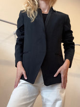 Load image into Gallery viewer, Rag &amp; Bone - Collarless Tux Style Jacket - Black - 10
