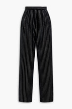 Load image into Gallery viewer, Alex Perry - Velvet Tailored Pants - Black Crystal - 14 - NWT
