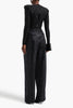 Alex Perry - Velvet Tailored Pants - Black Crystal - 14 - NWT